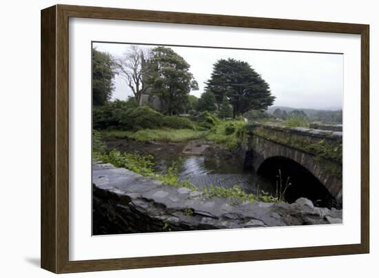 Bridge and Church Near the Sea, Near Schull, County Cork, Ireland-Natalie Tepper-Framed Photo