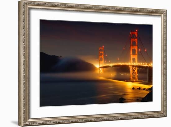 Bridge and Fog, San Francisco-Vincent James-Framed Photographic Print