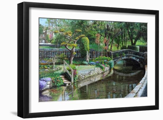 Bridge and Garden, Bakewell, Derbyshire, 2009-Trevor Neal-Framed Giclee Print