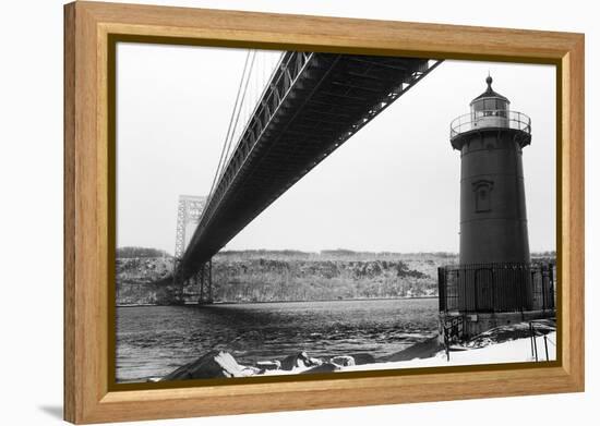 Bridge and Lighthouse-Evan Morris Cohen-Framed Premier Image Canvas