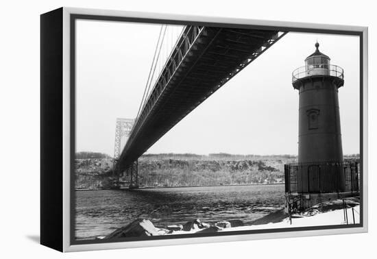 Bridge and Lighthouse-Evan Morris Cohen-Framed Premier Image Canvas