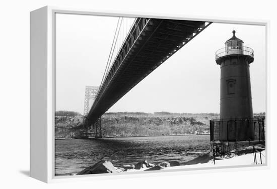 Bridge and Lighthouse-Evan Morris Cohen-Framed Premier Image Canvas