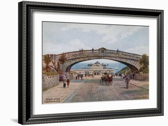 Bridge and Pier, Clacton-On-Sea-Alfred Robert Quinton-Framed Giclee Print