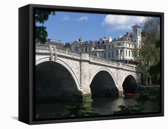 Bridge and River Thames, Richmond, Surrey, England, United Kingdom, Europe-Richardson Rolf-Framed Premier Image Canvas