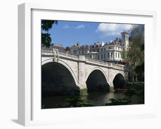 Bridge and River Thames, Richmond, Surrey, England, United Kingdom, Europe-Richardson Rolf-Framed Photographic Print