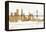 Bridge and Skyline Gold-Avery Tillmon-Framed Stretched Canvas