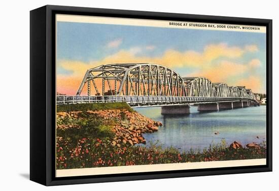 Bridge at Sturgeon Bay, Door County, Wisconsin-null-Framed Stretched Canvas