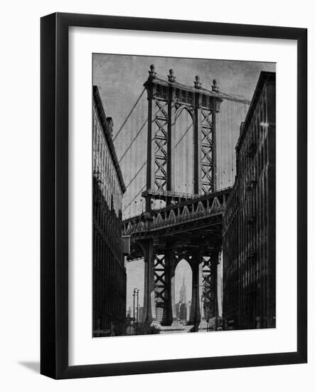 Bridge Between - Noir-Pete Kelly-Framed Giclee Print