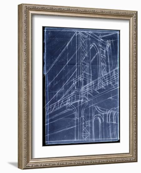 Bridge Blueprint I-Ethan Harper-Framed Art Print