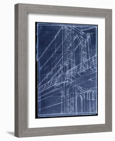 Bridge Blueprint I-Ethan Harper-Framed Art Print