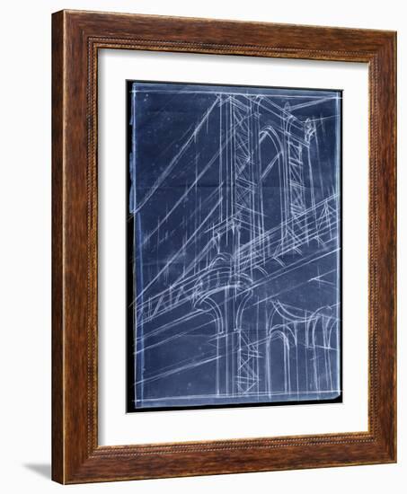 Bridge Blueprint I-Ethan Harper-Framed Art Print