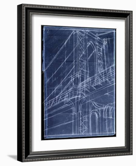 Bridge Blueprint I-Ethan Harper-Framed Art Print