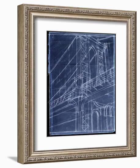 Bridge Blueprint I-Ethan Harper-Framed Art Print