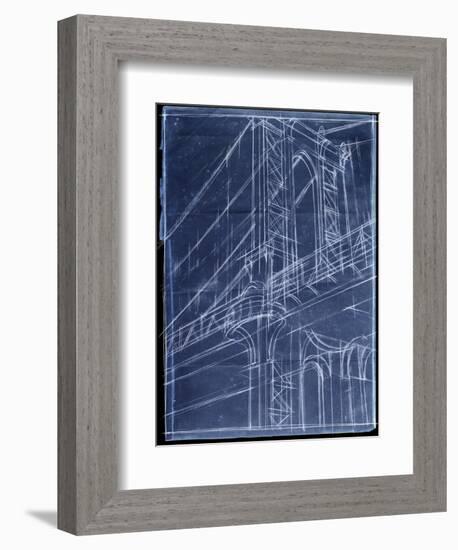 Bridge Blueprint I-Ethan Harper-Framed Art Print