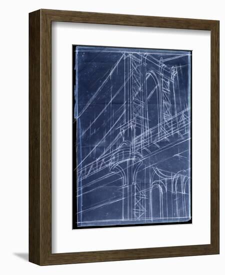 Bridge Blueprint I-Ethan Harper-Framed Art Print