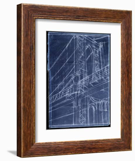 Bridge Blueprint I-Ethan Harper-Framed Art Print