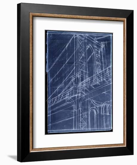 Bridge Blueprint I-Ethan Harper-Framed Art Print