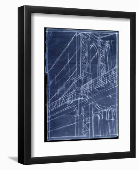 Bridge Blueprint I-Ethan Harper-Framed Art Print