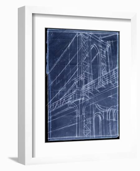 Bridge Blueprint I-Ethan Harper-Framed Art Print