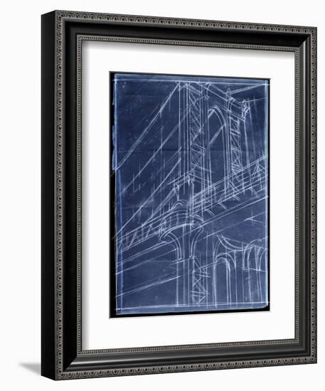 Bridge Blueprint I-Ethan Harper-Framed Art Print