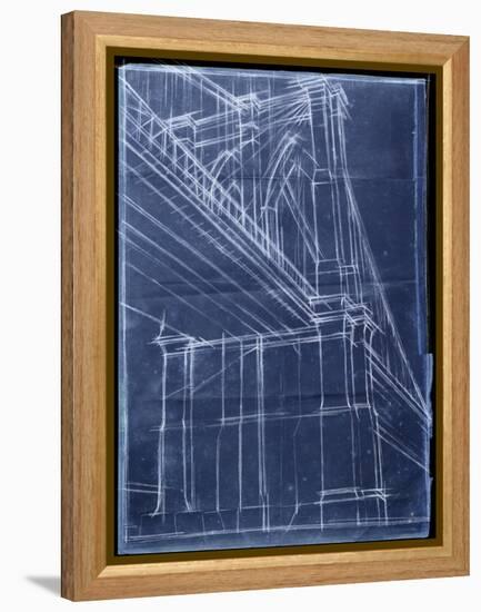 Bridge Blueprint II-Ethan Harper-Framed Stretched Canvas