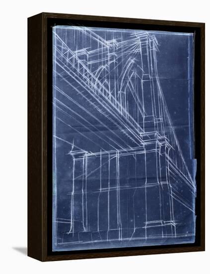 Bridge Blueprint II-Ethan Harper-Framed Stretched Canvas