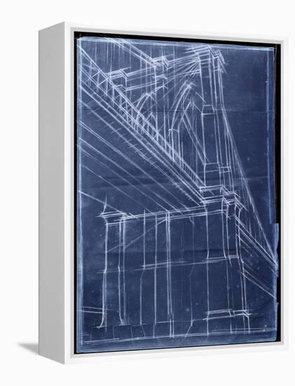 Bridge Blueprint II-Ethan Harper-Framed Stretched Canvas