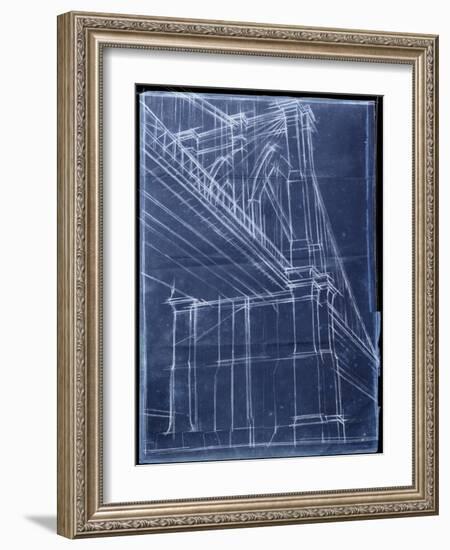 Bridge Blueprint II-Ethan Harper-Framed Art Print