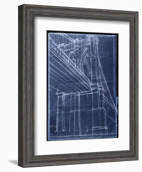 Bridge Blueprint II-Ethan Harper-Framed Art Print