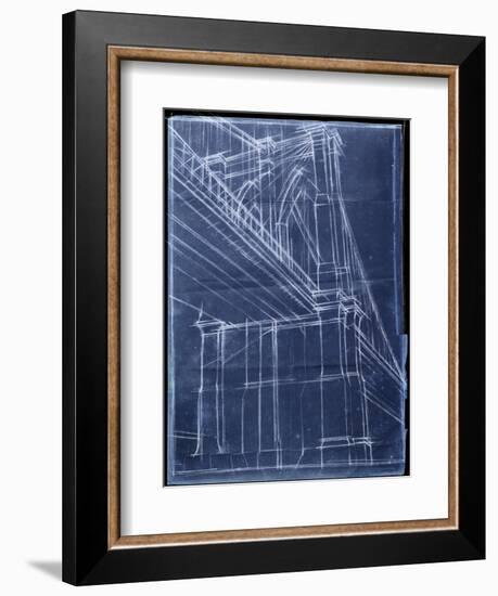 Bridge Blueprint II-Ethan Harper-Framed Art Print