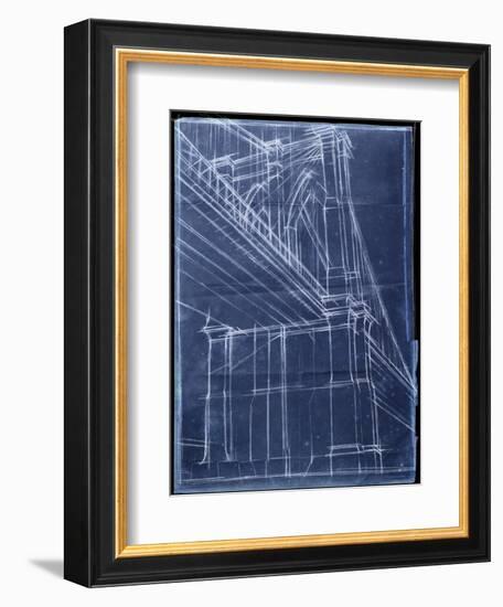 Bridge Blueprint II-Ethan Harper-Framed Art Print