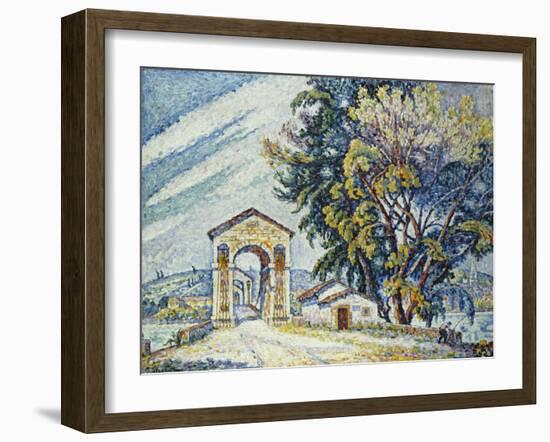 Bridge, Bourg-Saint-Andéol, 1926-Paul Signac-Framed Giclee Print