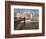 Bridge, Cathedral and Brightly Painted Houses on the Riu Onyar, Girona, Catalonia, Spain-Martin Child-Framed Photographic Print