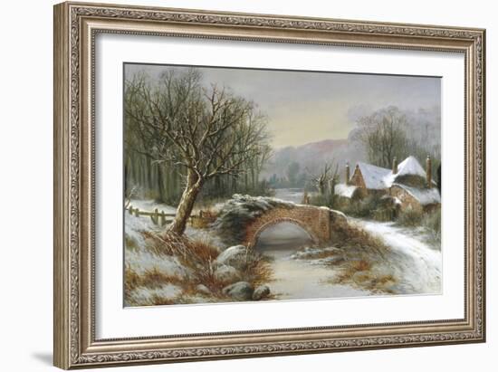 Bridge Cottage, Winter-William Stone-Framed Giclee Print