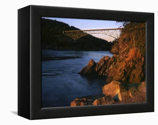 Bridge, Deception Pass State Park, Washington, USA-Charles Gurche-Framed Premier Image Canvas