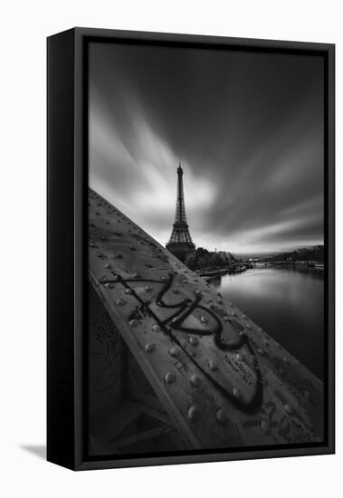 Bridge, Eiffel, Paris, France-Sebastien Lory-Framed Premier Image Canvas