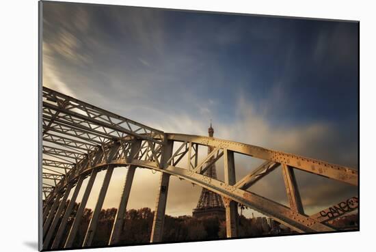 Bridge, Eiffel, Paris, France-Sebastien Lory-Mounted Photographic Print