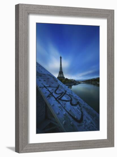 Bridge, Eiffel, Paris, France-Sebastien Lory-Framed Photographic Print