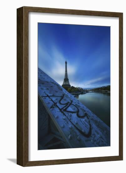 Bridge, Eiffel, Paris, France-Sebastien Lory-Framed Photographic Print