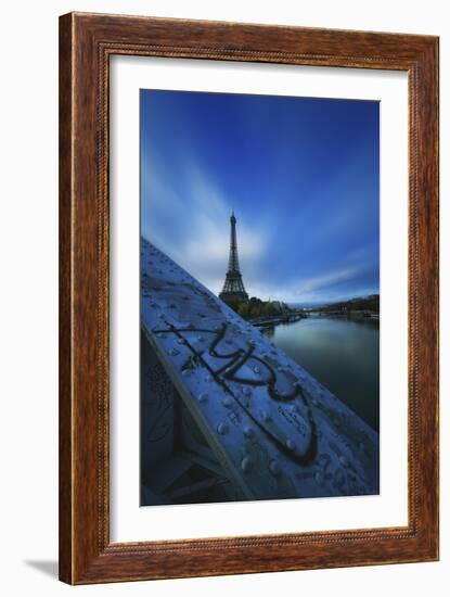 Bridge, Eiffel, Paris, France-Sebastien Lory-Framed Photographic Print