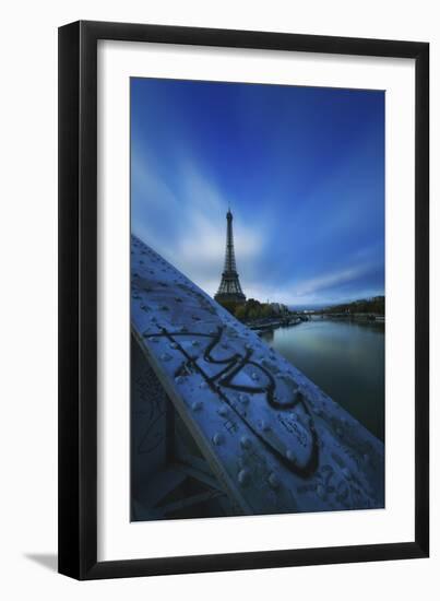 Bridge, Eiffel, Paris, France-Sebastien Lory-Framed Photographic Print