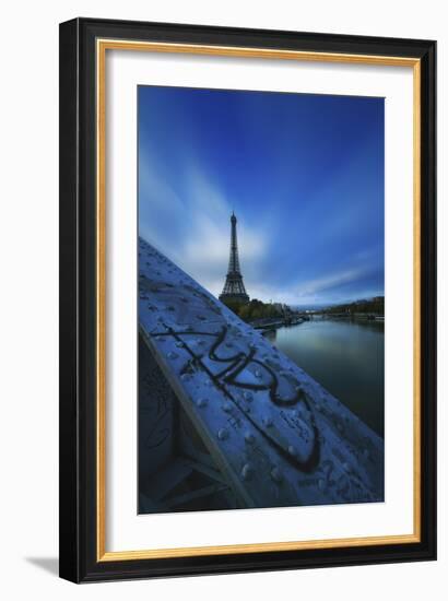 Bridge, Eiffel, Paris, France-Sebastien Lory-Framed Photographic Print