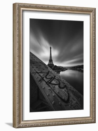 Bridge, Eiffel, Paris, France-Sebastien Lory-Framed Photographic Print