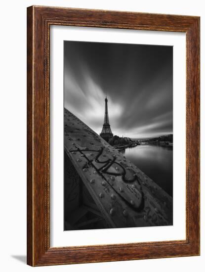 Bridge, Eiffel, Paris, France-Sebastien Lory-Framed Photographic Print