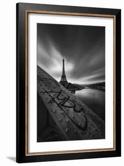 Bridge, Eiffel, Paris, France-Sebastien Lory-Framed Photographic Print