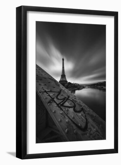 Bridge, Eiffel, Paris, France-Sebastien Lory-Framed Photographic Print