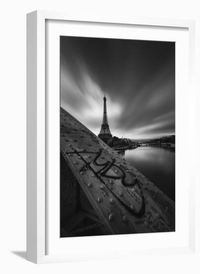 Bridge, Eiffel, Paris, France-Sebastien Lory-Framed Photographic Print