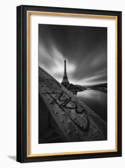 Bridge, Eiffel, Paris, France-Sebastien Lory-Framed Photographic Print