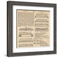 Bridge Engineering Encyclopedia "Truss-Bridges"-Piddix-Framed Art Print