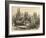 Bridge, Gateway and Cathedral of Burgos, Illustration from 'spanish Pictures' by the Rev. Samuel…-null-Framed Giclee Print